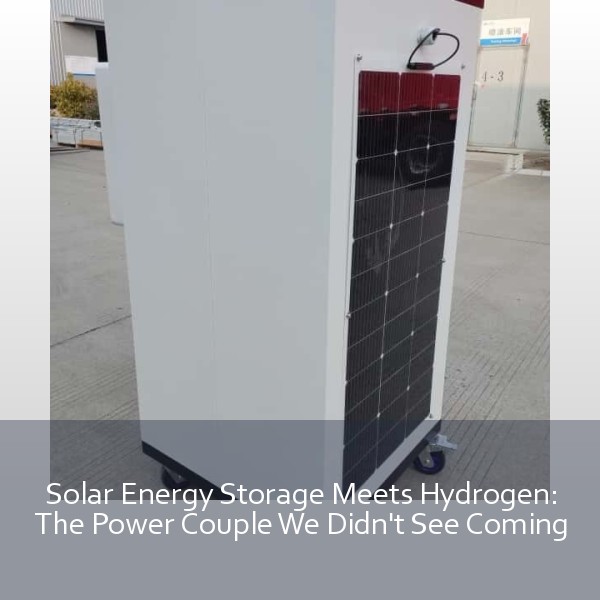 Solar Energy Storage Meets Hydrogen: The Power Couple We Didn't See Coming